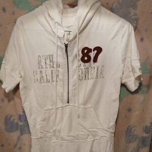 Bozzolo 3/4 Sleeve Zip Up/ Pullover  Hoodie Size Large Like New